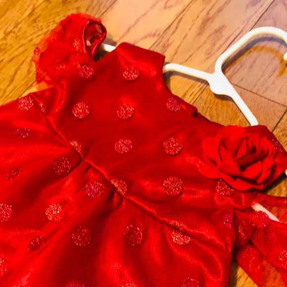 Bright red dress in size 12m - Picture 3 of 3